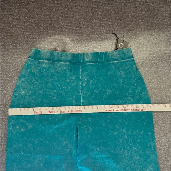 NEW HABITAT Pull on terry cloth pants Womens L turquoise blue Beach loungewear - Picture 15 of 15